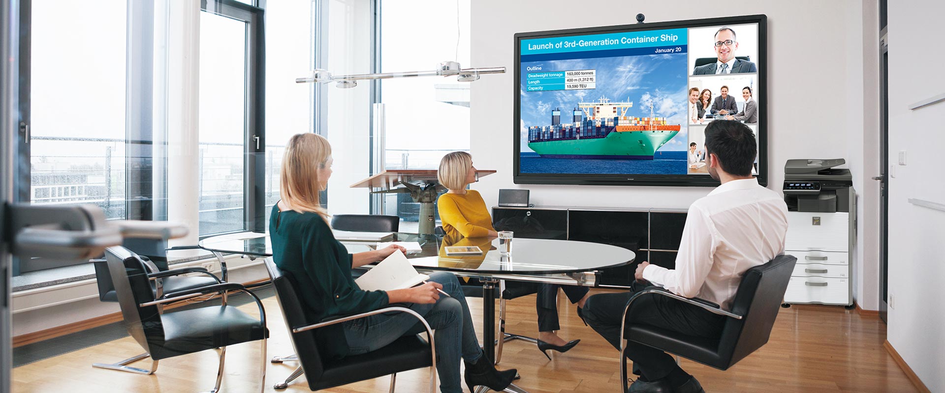 Office using Sharp Big Pad